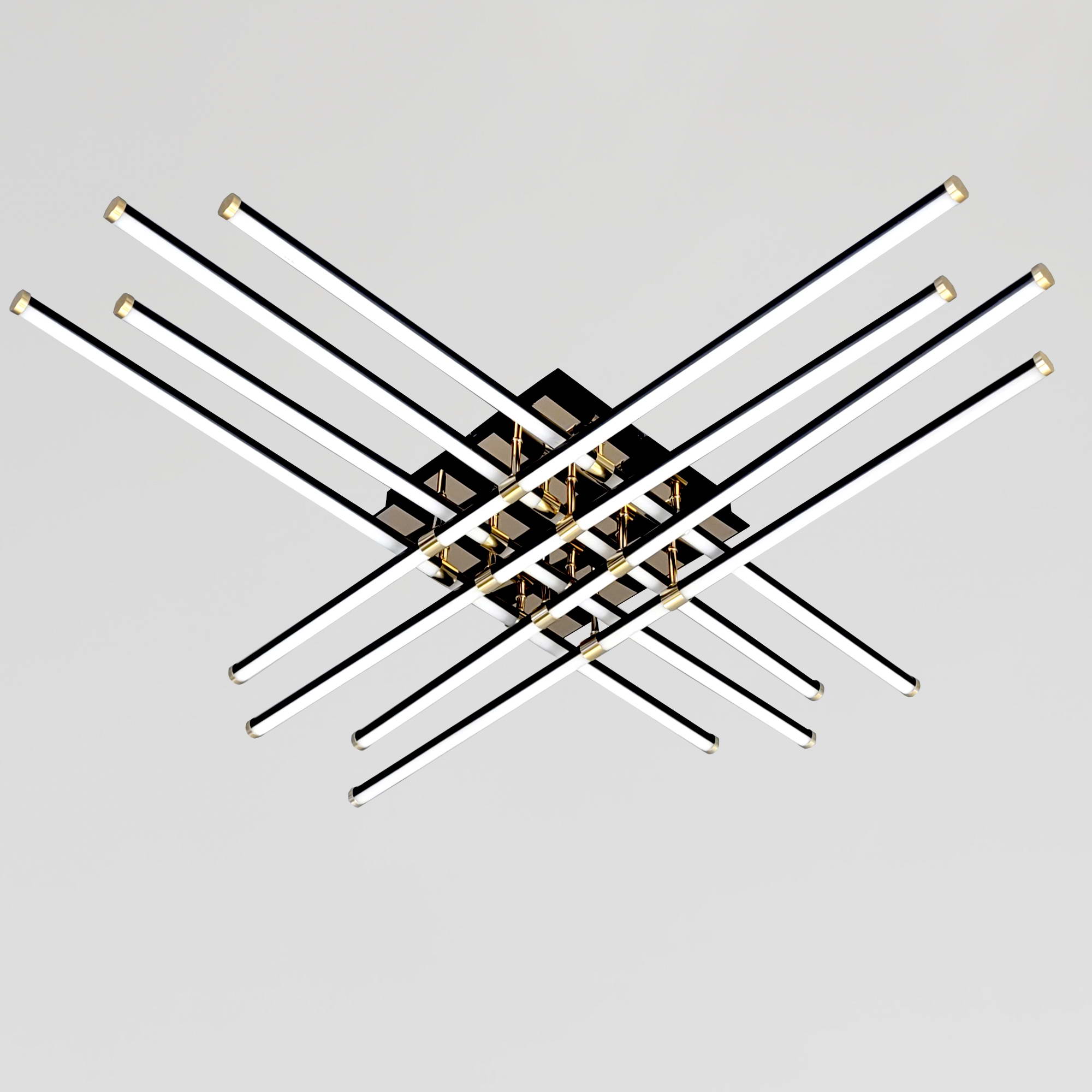 Люстра № W182/8-1000 BK+GD