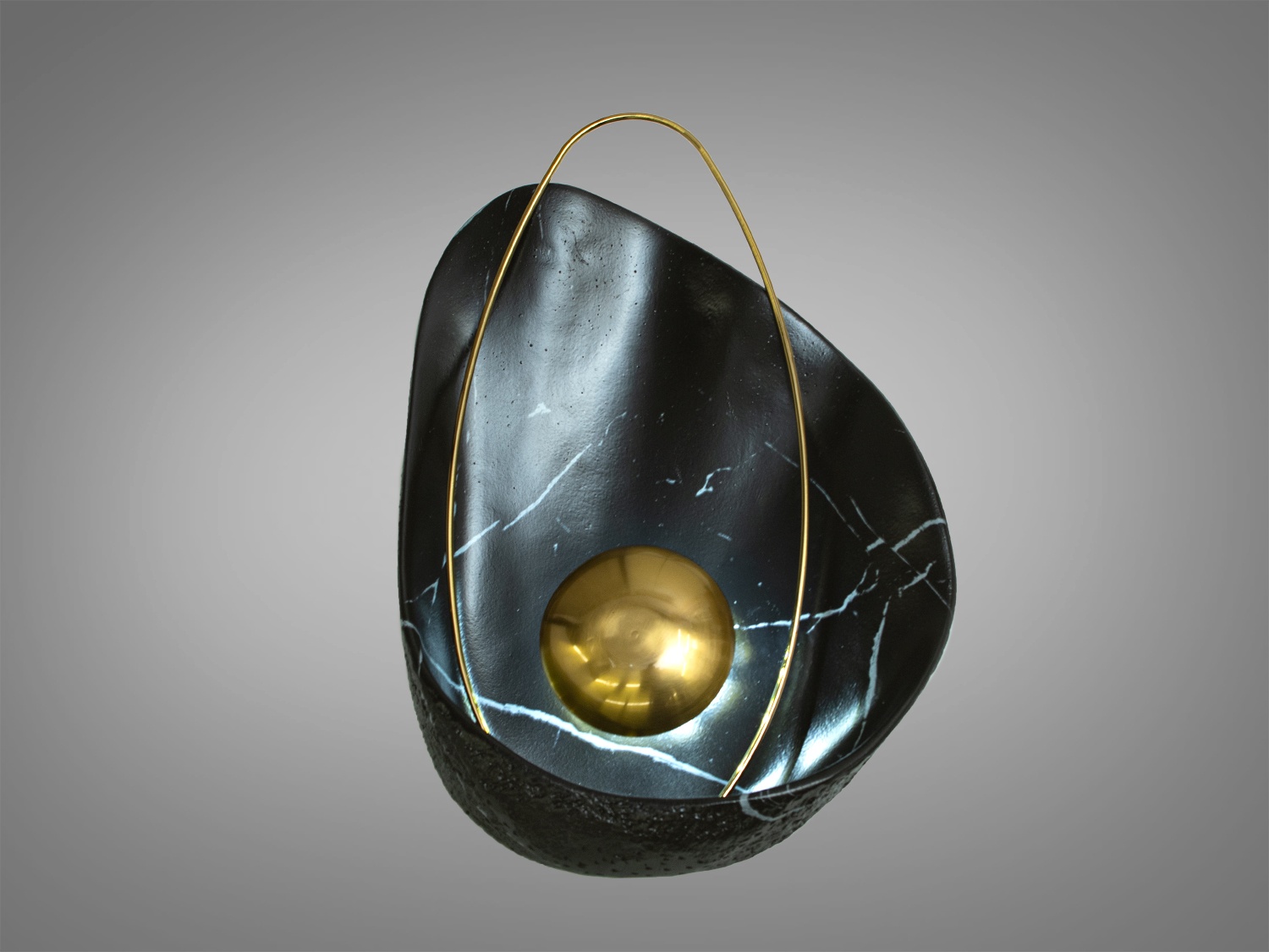 Бра світлодіодне 1010BK-G, чорний із золотом