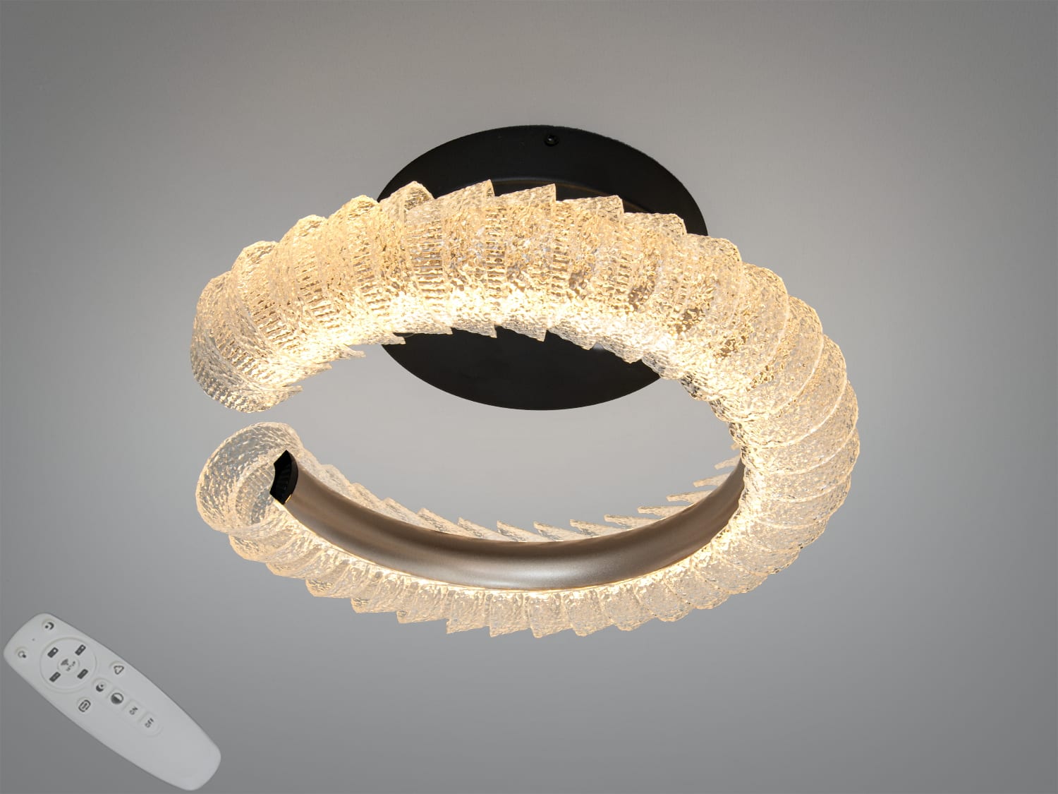 Стельова LED-люстра 2509-400, шампань