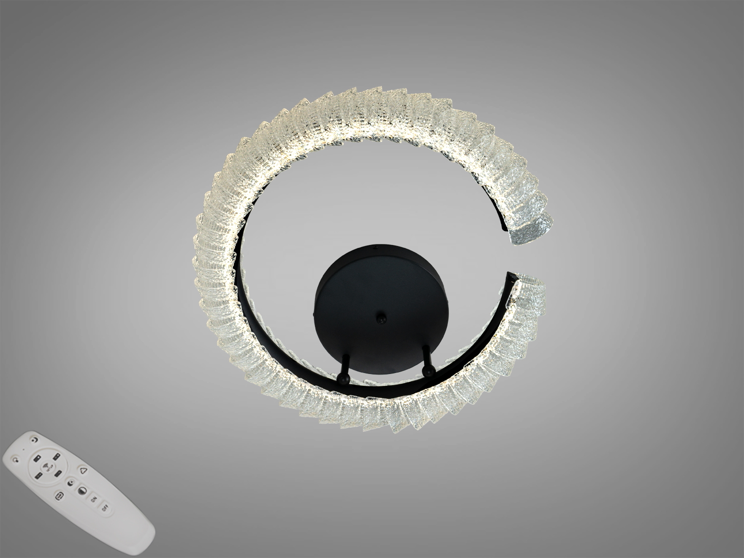 Стельова LED-люстра 2509-500, чорна
