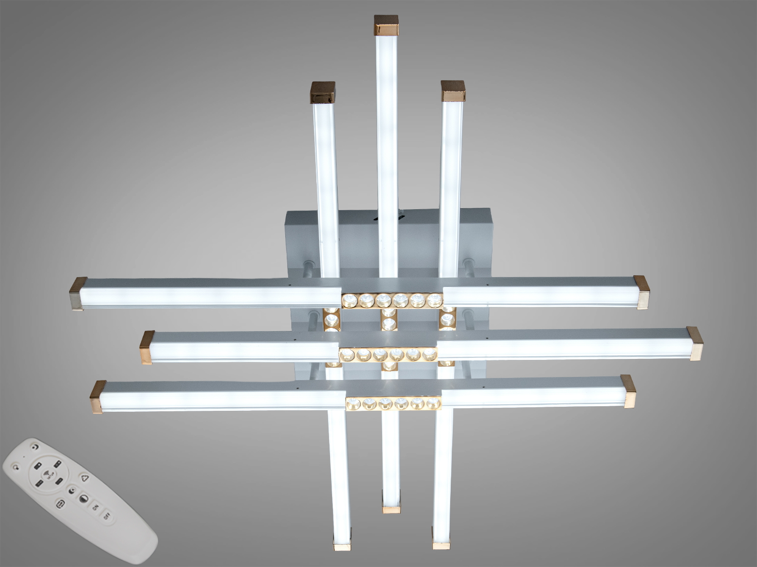 Стельова люстра LED 2532WH+WH, біла