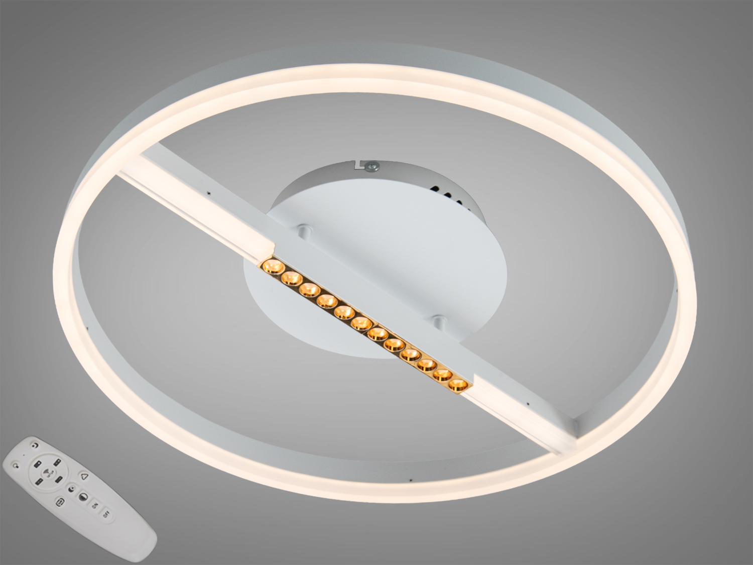 Стельова люстра LED 2533WHDIM, біла