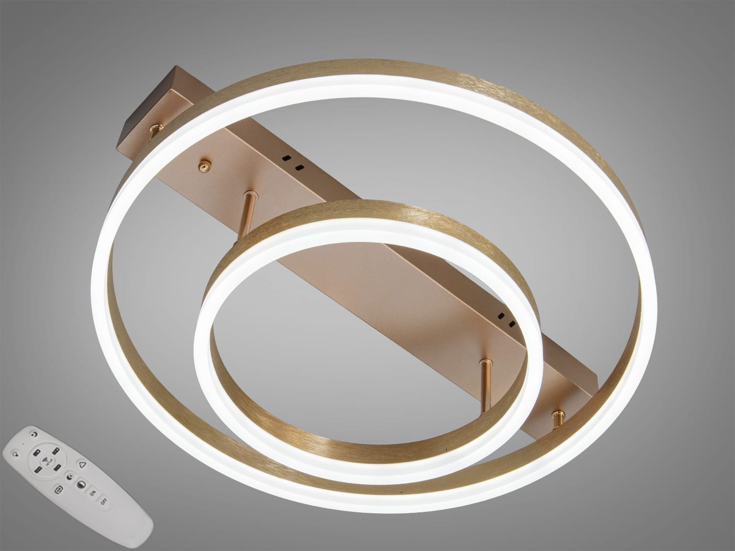 Стельова люстра LED 2537GDIM, золота