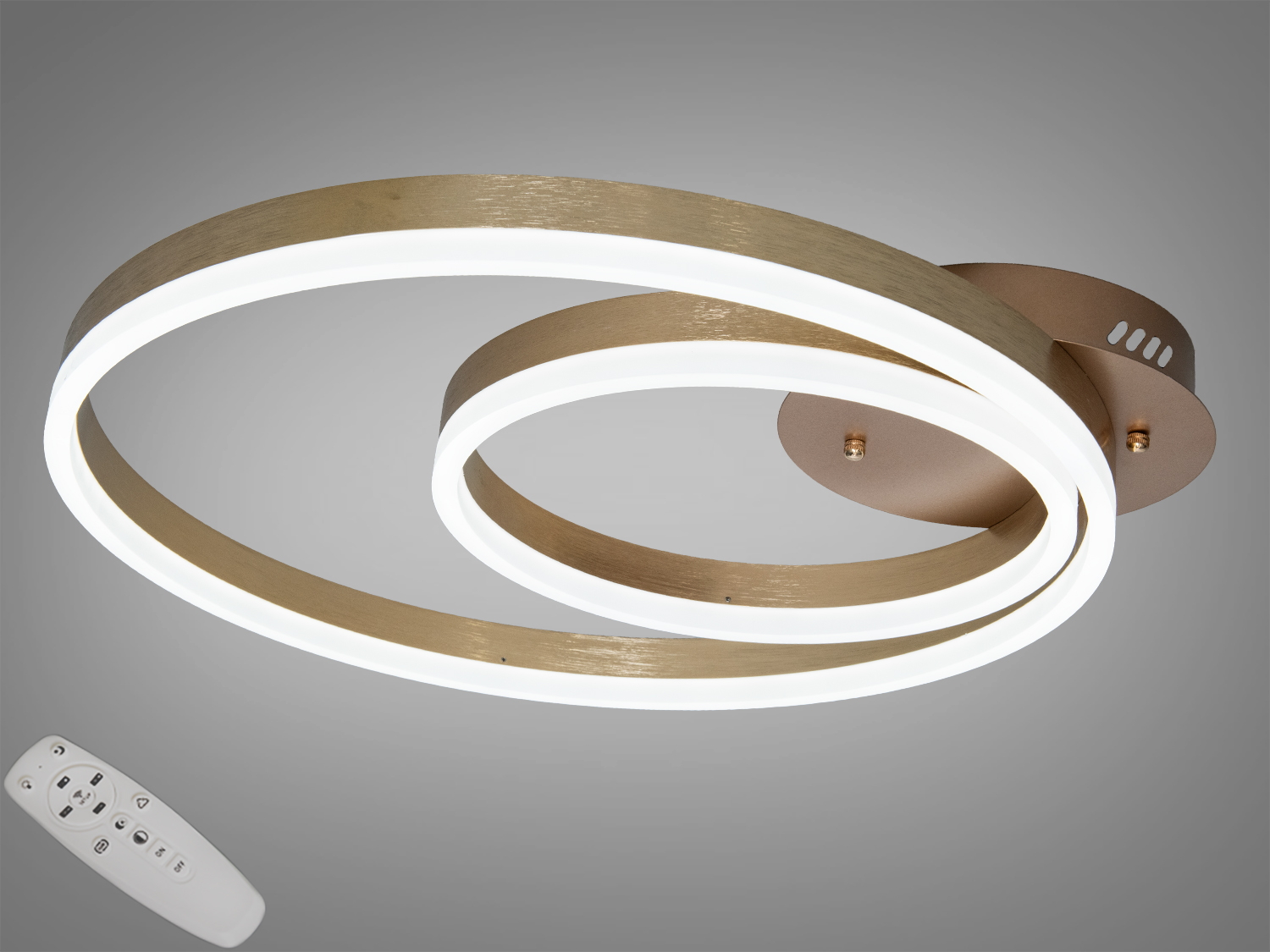 Стельова люстра LED 2538GDIM, золота