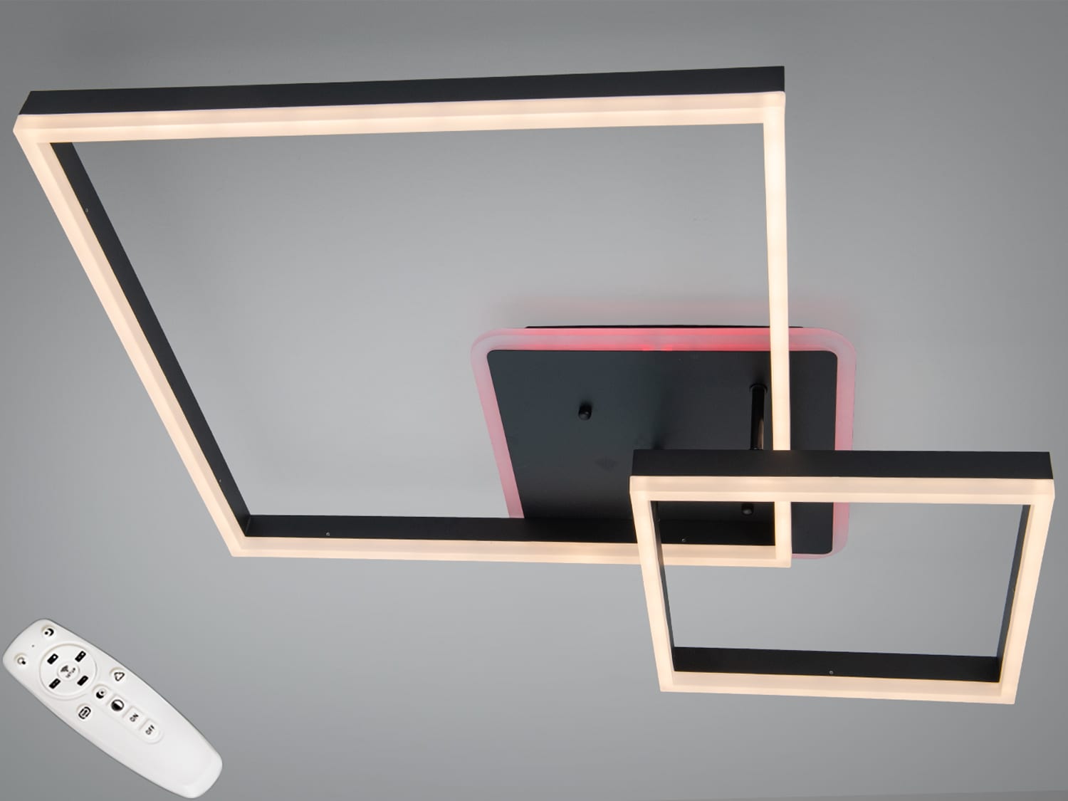 Стельова LED люстра 2549BKLED3COLDIM, чорна