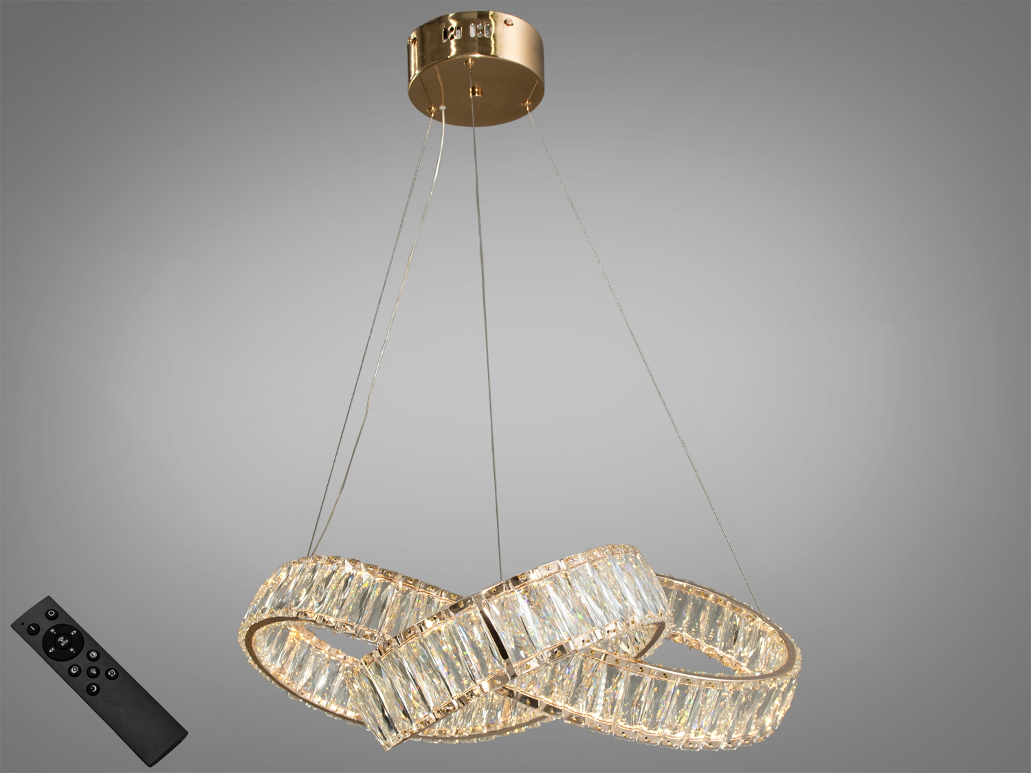 Кришталева люстра 536-600G, золото