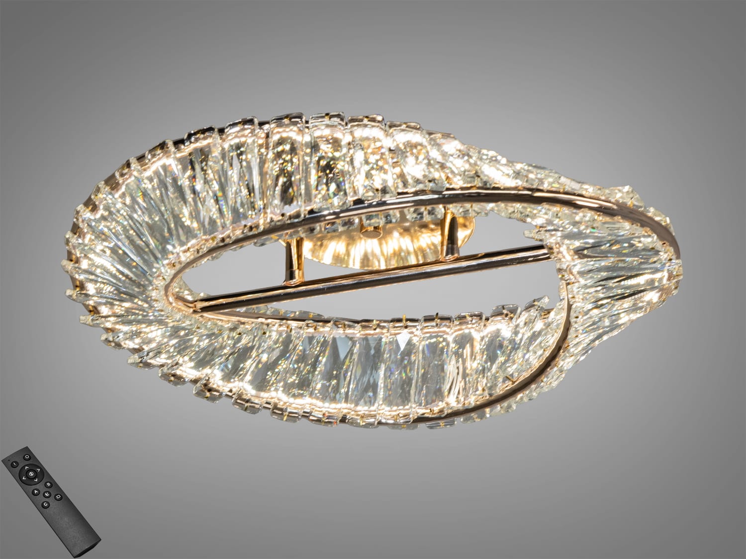 Стельова LED люстра 562-400G, золота