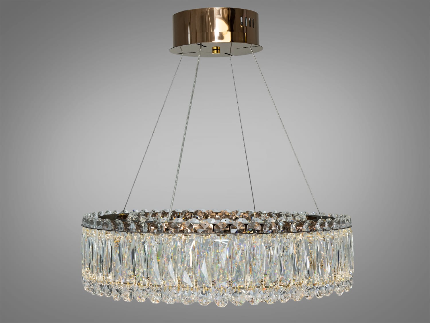 Кришталева люстра 8693-500GD, золотиста