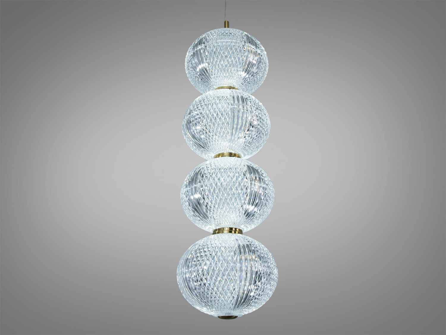 Підвісний LED світильник D221205-4, золотий