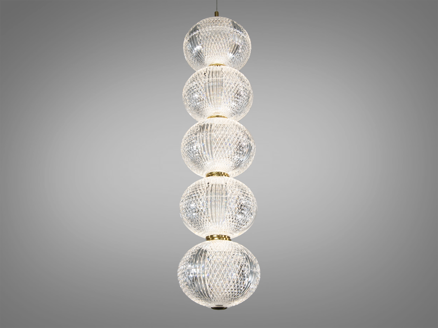 Підвісний LED світильник D221205-5, золотий
