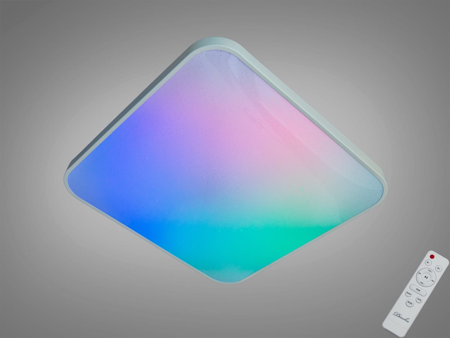 Квадратна смарт люстра DB-8501B-500x500RGB, біла