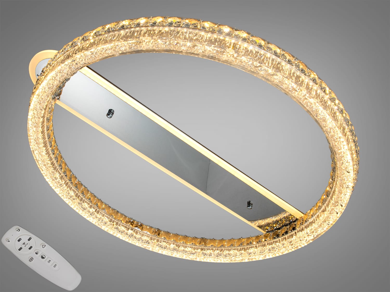 Стельова LED люстра MX6027-600HR, хром