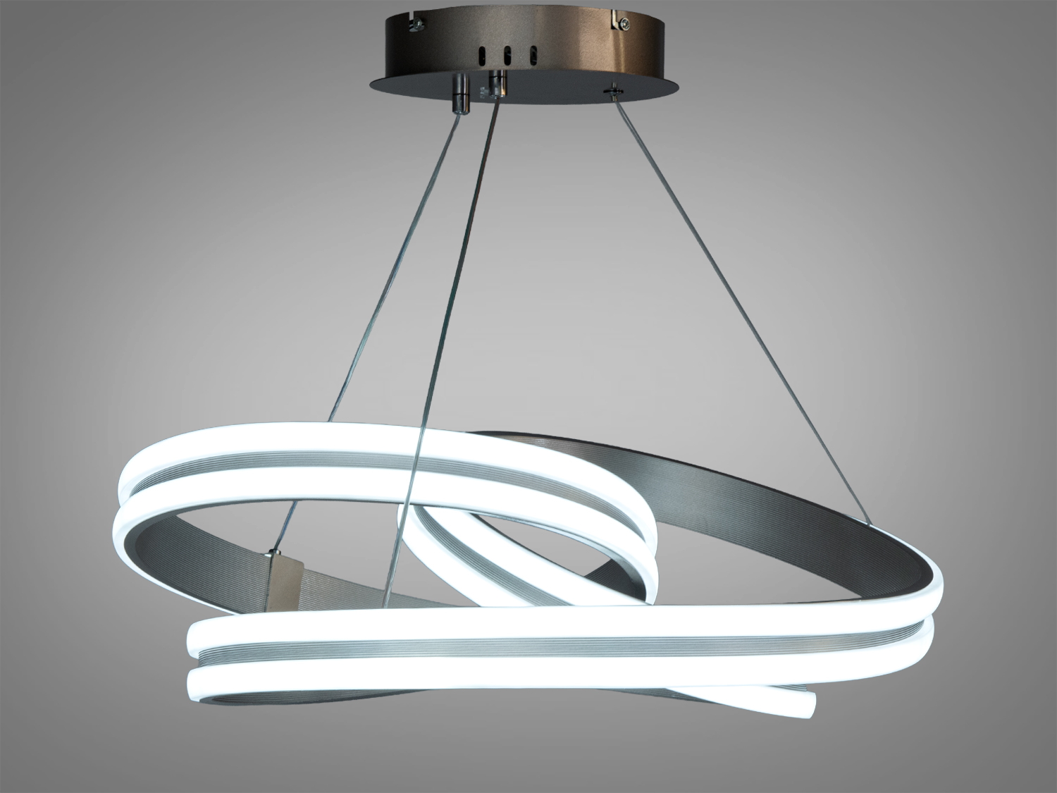 Підвісна LED люстра MX78095-1CF, коричнева