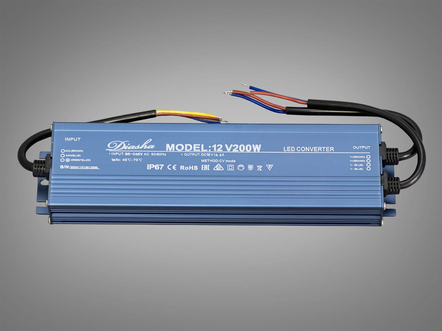 Блок живлення NP-12V-200W-IP67, 200 Вт