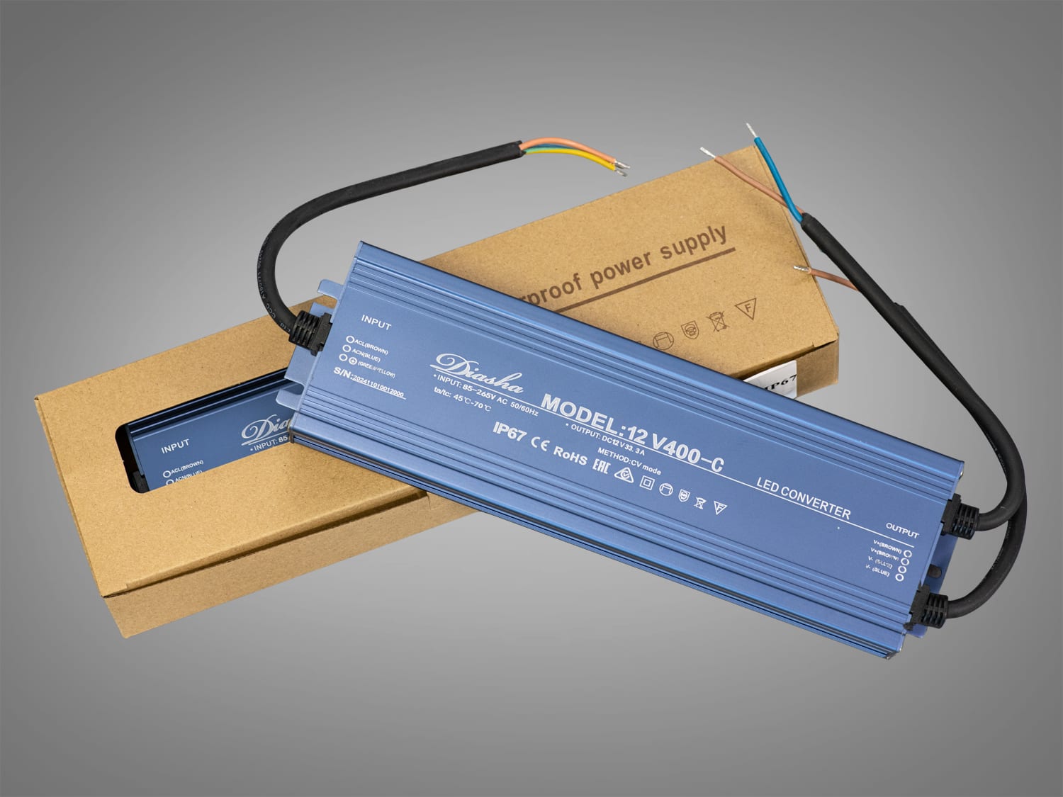 Блок живлення NP-12V-400W-IP67, 400 Вт