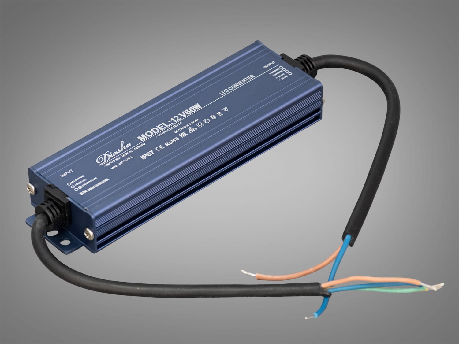 Блок живлення NP-12V-60W-IP67, 60 Вт