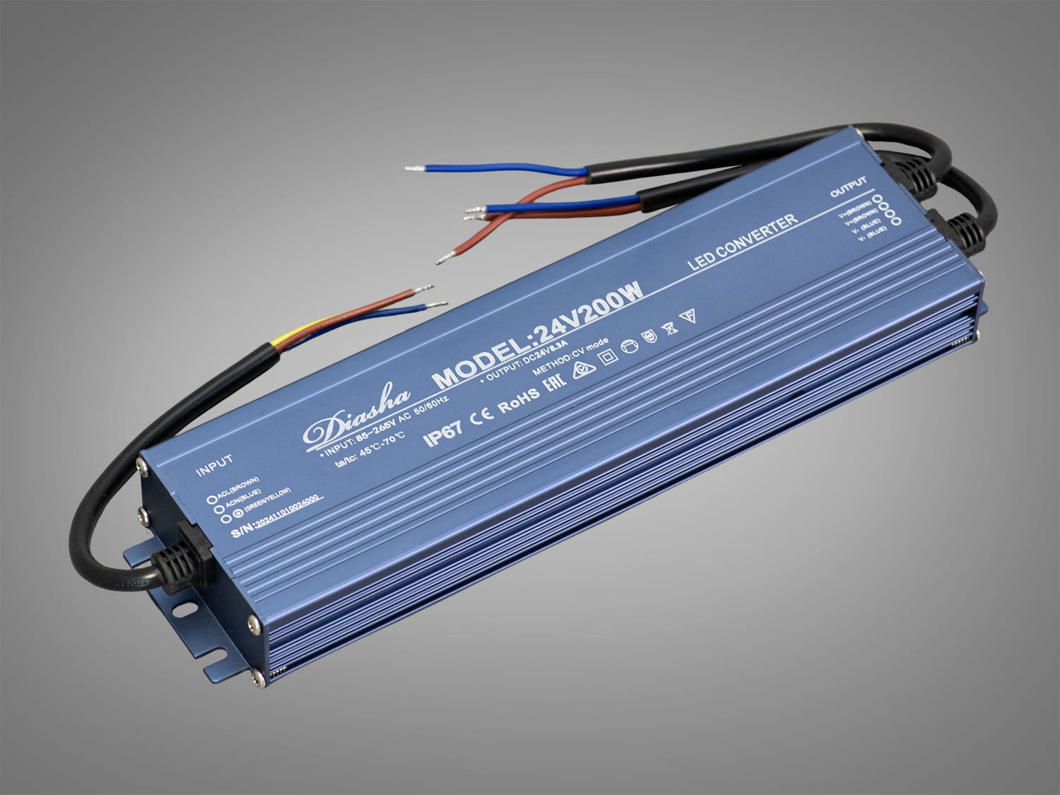 Блок живлення NP-24V-200W-IP67, 24 В