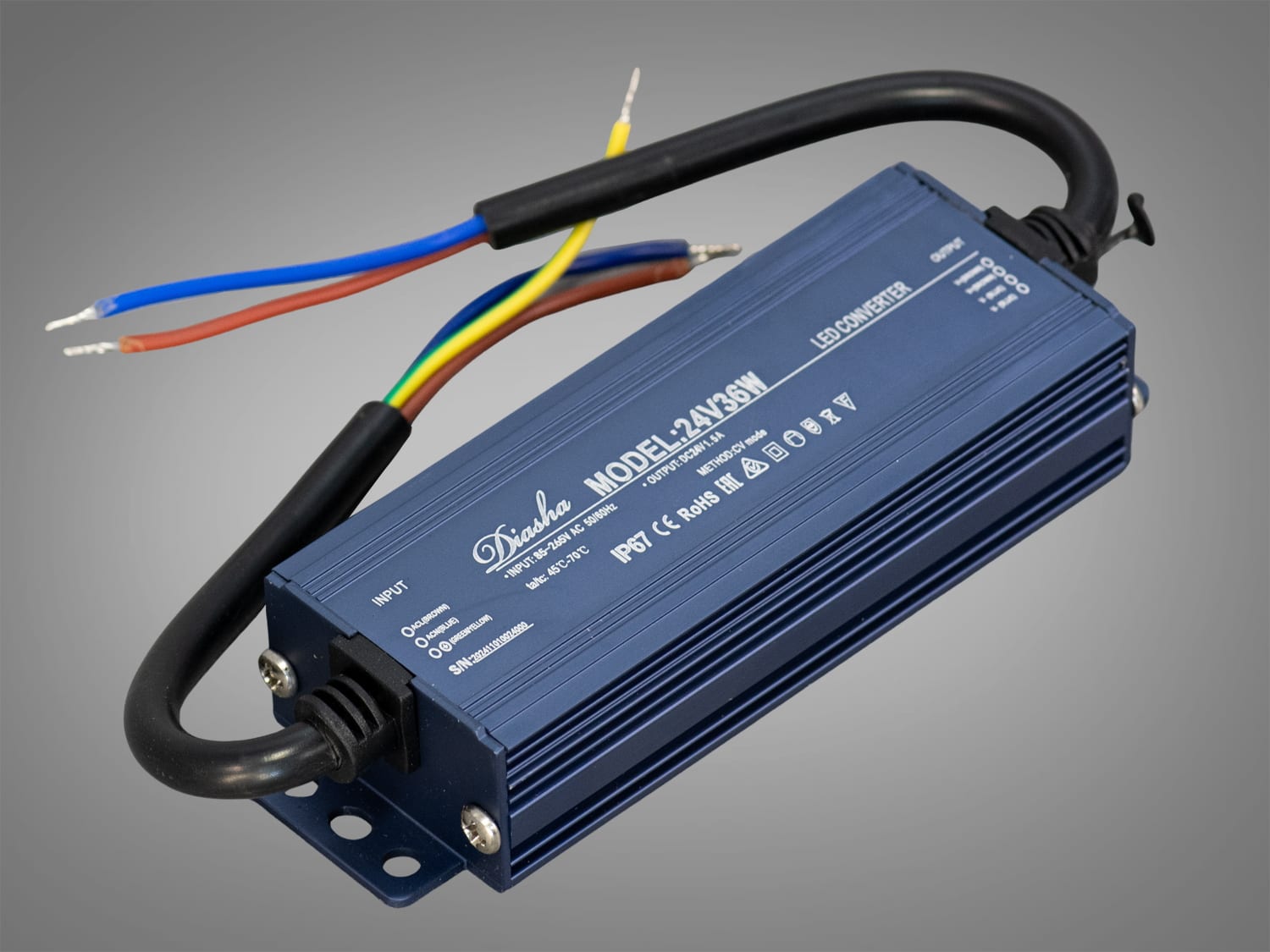 Блок живлення NP-24V-36W-IP67, 24 В