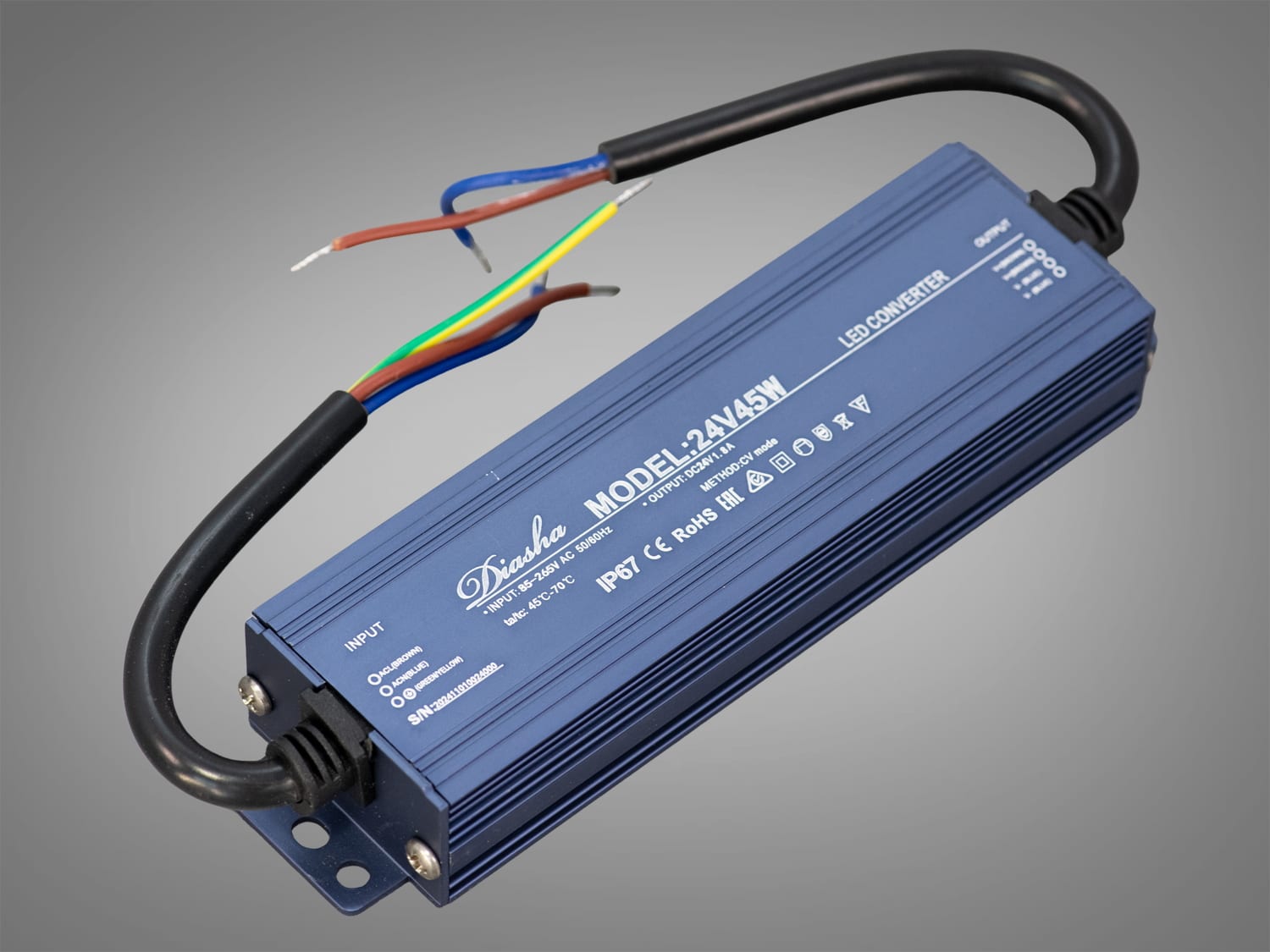 Блок живлення NP-24V-45W-IP67, 24 В