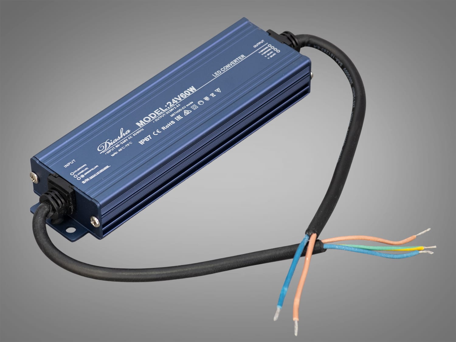 Блок живлення NP-24V-60W-IP67, 24 В