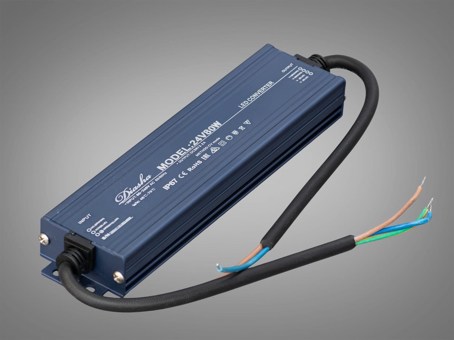 Блок живлення NP-24V-80W-IP67, 24 В