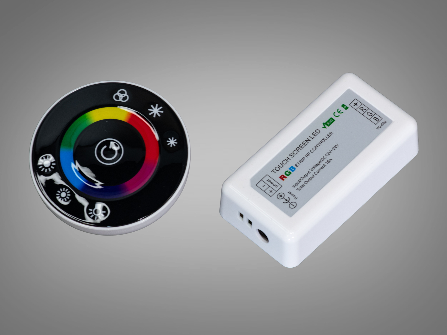 Контролер для RGB-стрічки PC-H18-RGB-RING-RF-18A, чорний