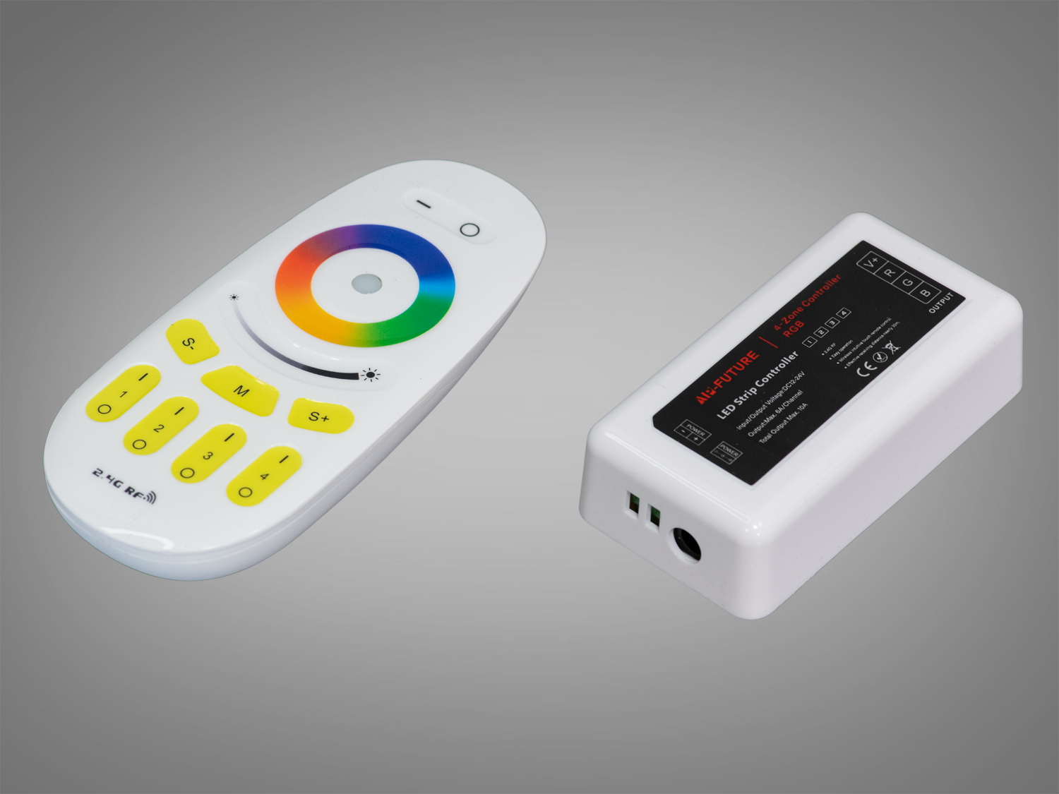Контролер для RGB-стрічки PC-H20-FUT-RGB-RF24-RC, чорний