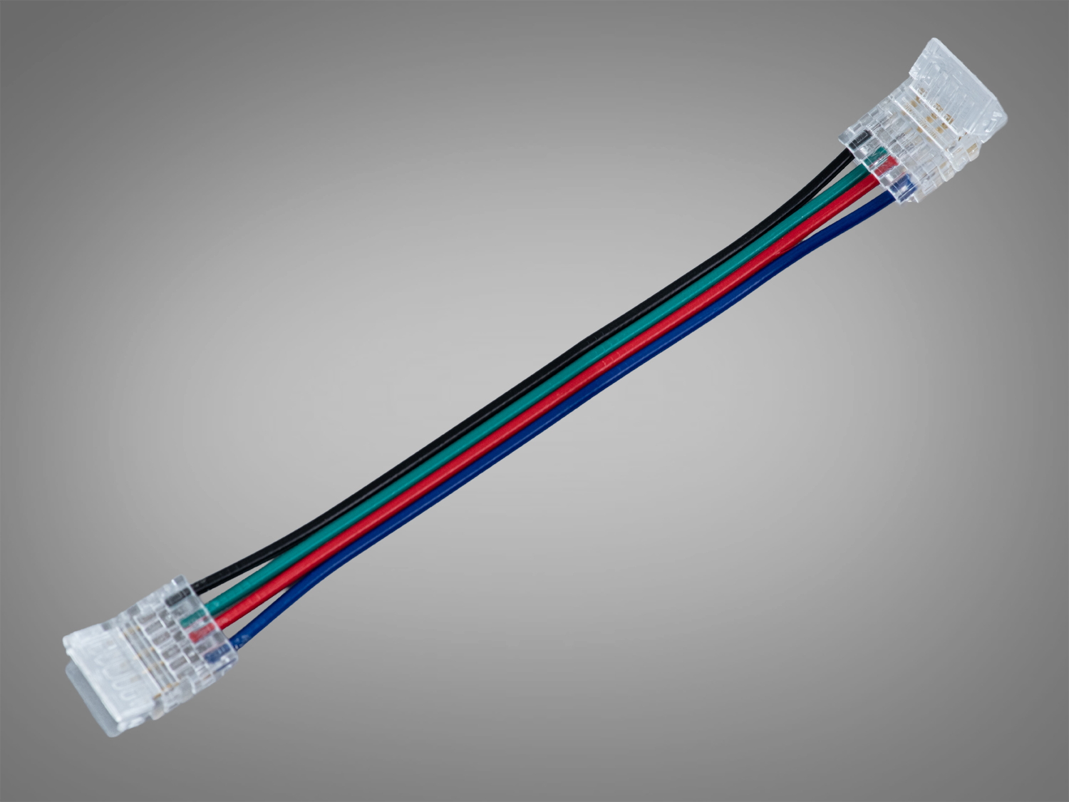 Конектор з кабелем PCON-4pin-4pin-10mm-clear, прозорий
