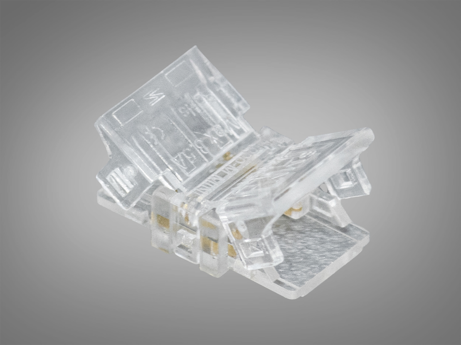 Конектор PCON2pin-8mm-clear, прозорий