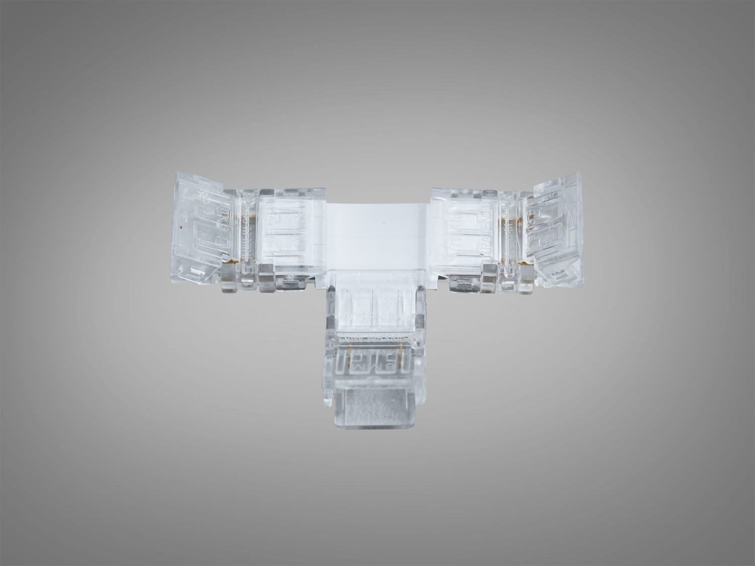 Конектор для LED стрічки PCON2pin-8mm-t, прозорий