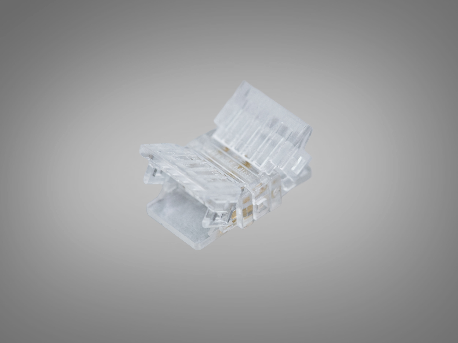 Конектор для LED стрічки PCON3pin-8mm-clear, прозорий