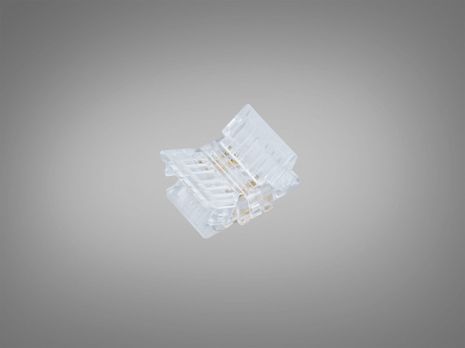 Конектор для COB стрічки PCON4pin-10mm-COB-clear, прозорий