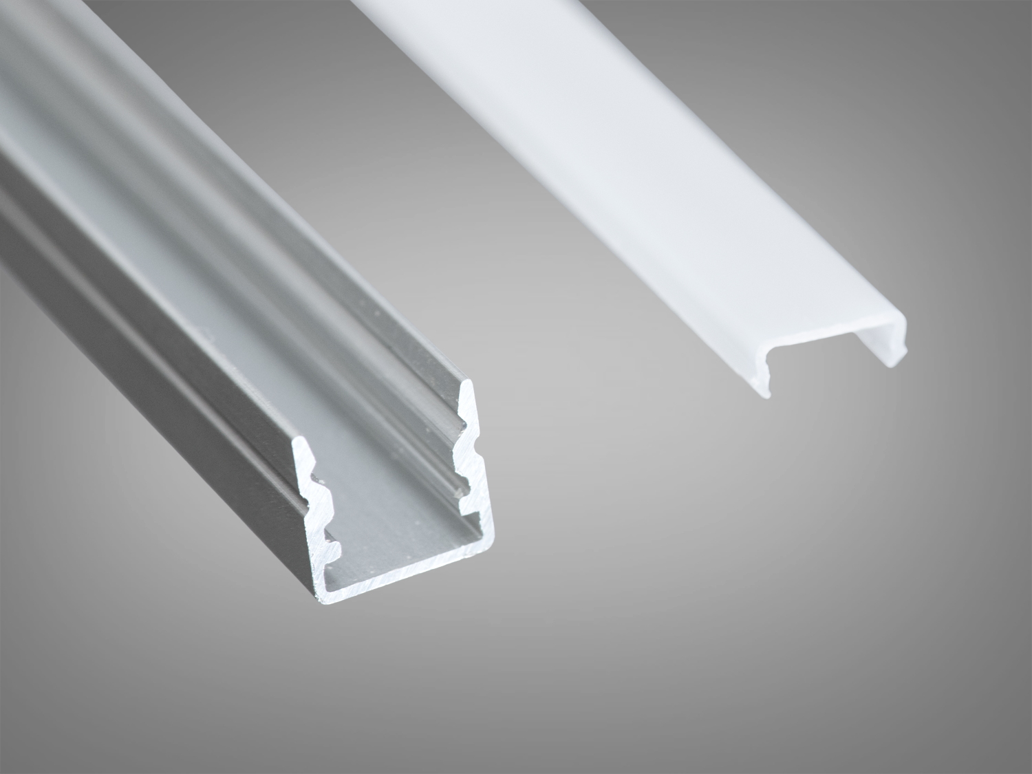 Профіль для LED-стрічки PL-1010, срібло