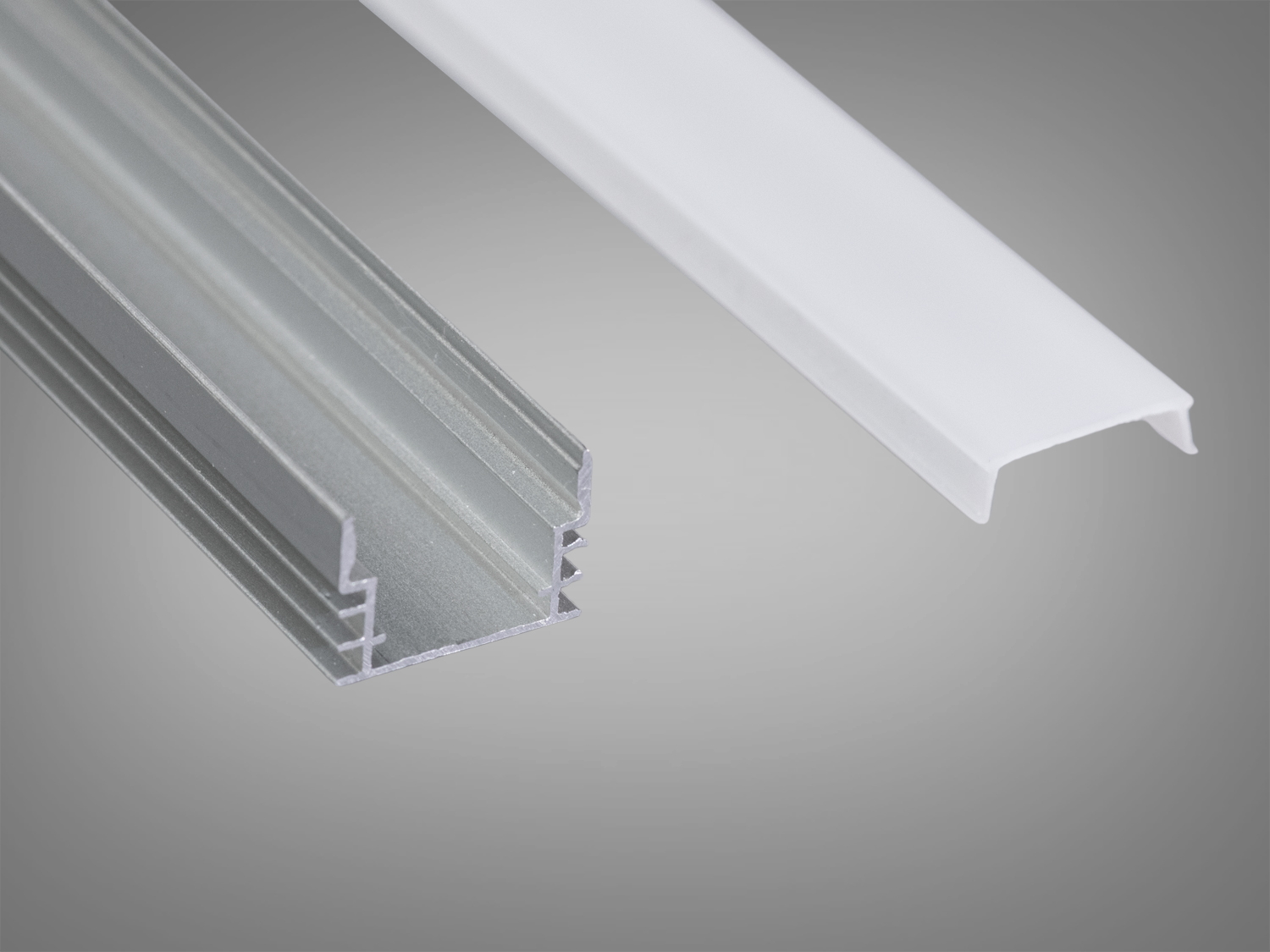 Профіль для LED-стрічки PL-1712, срібло