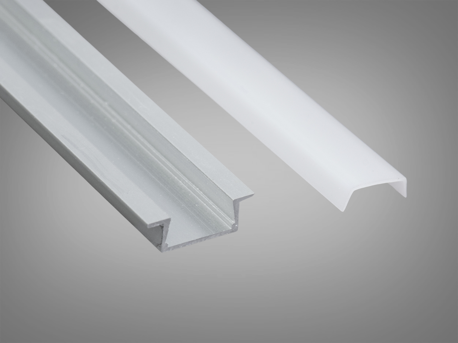 Профіль для LED стрічки PL-618-1M, сріблястий