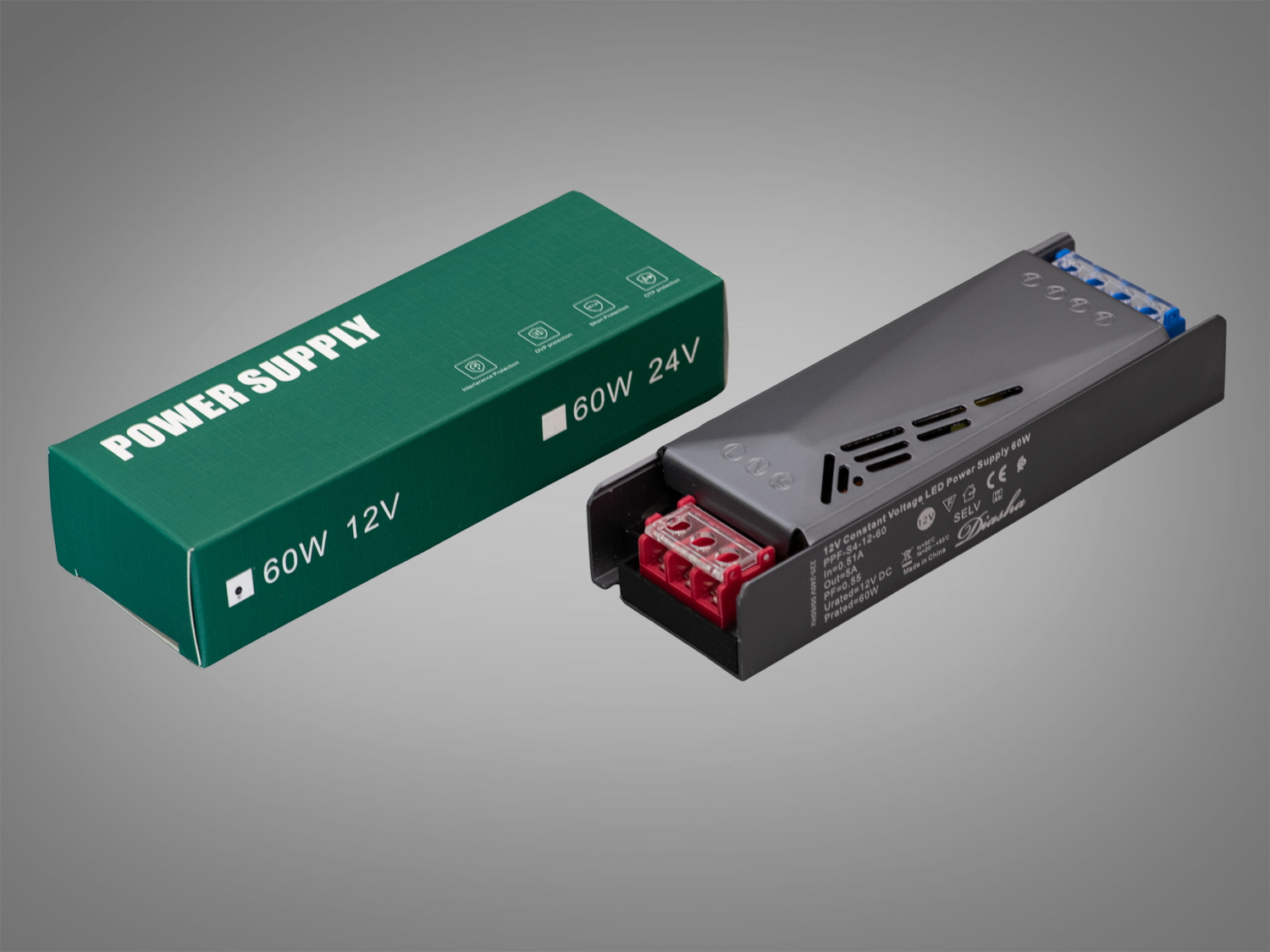 Блок живлення PPF-A60W-12V, 12 В 60 Вт
