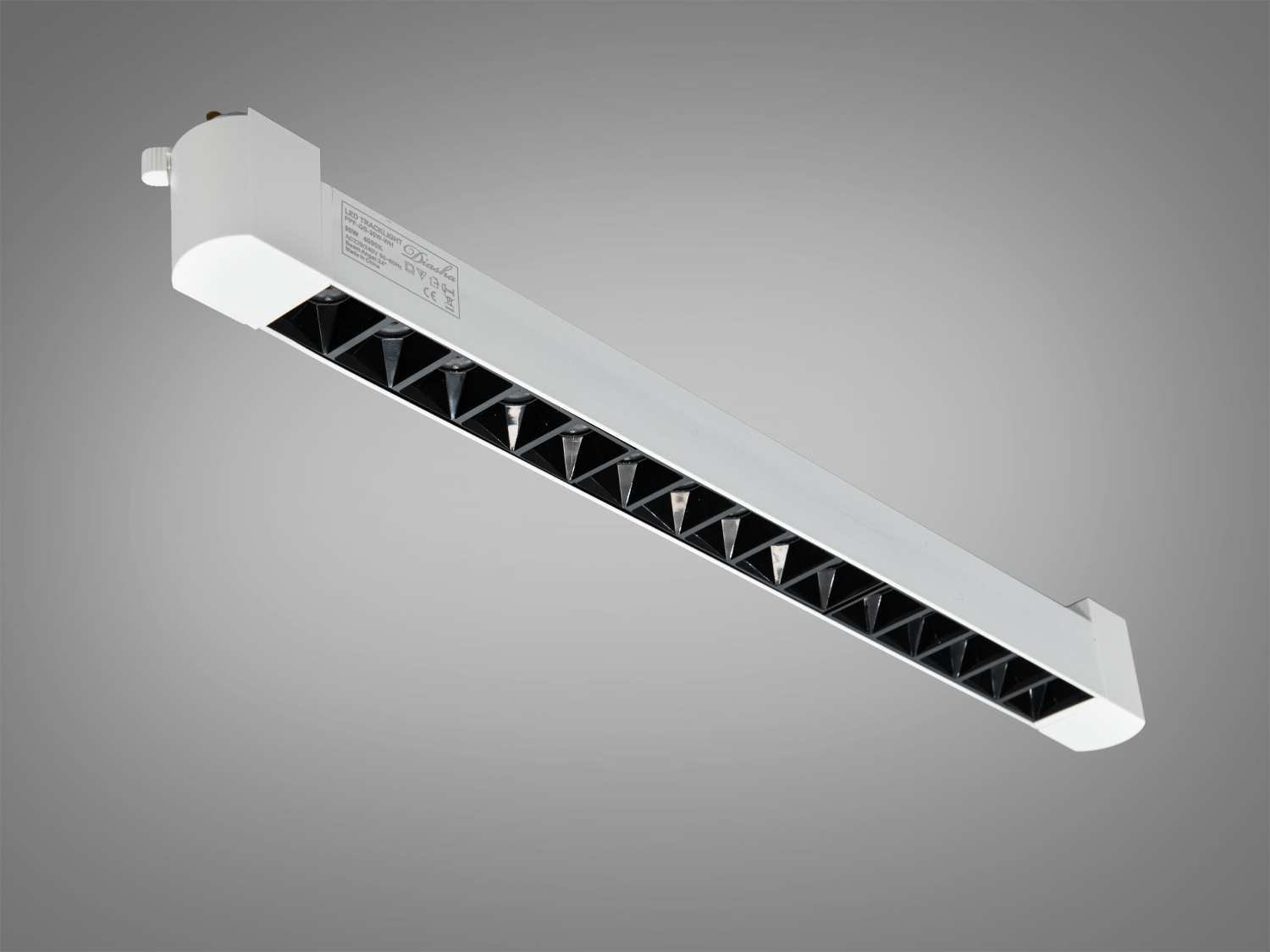 Лінійний трековий світильник PPF-GS-30W-WH, білий