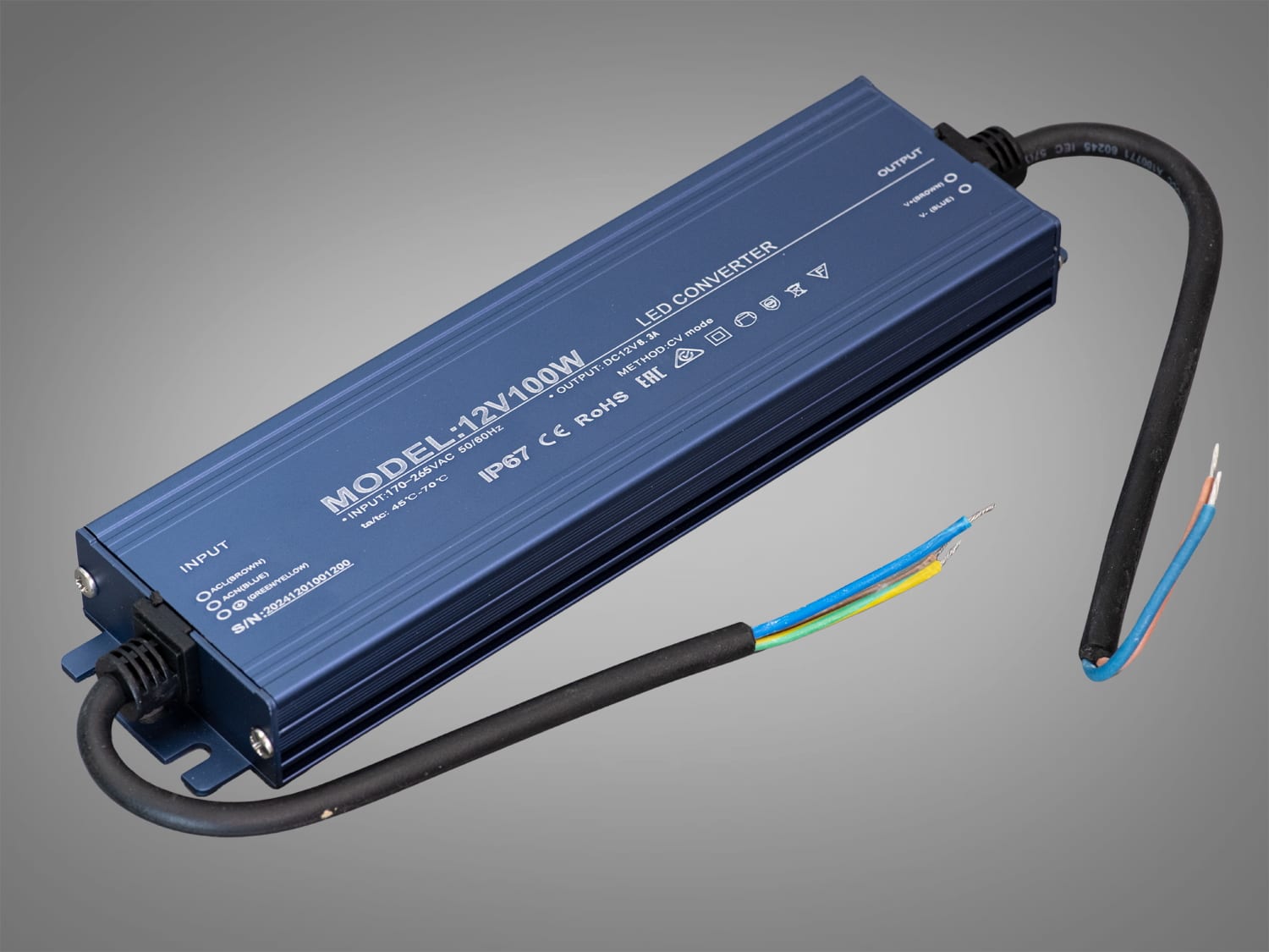 Герметичний блок живлення PPF-PW-IP68-12V-100W, 12В 100Вт