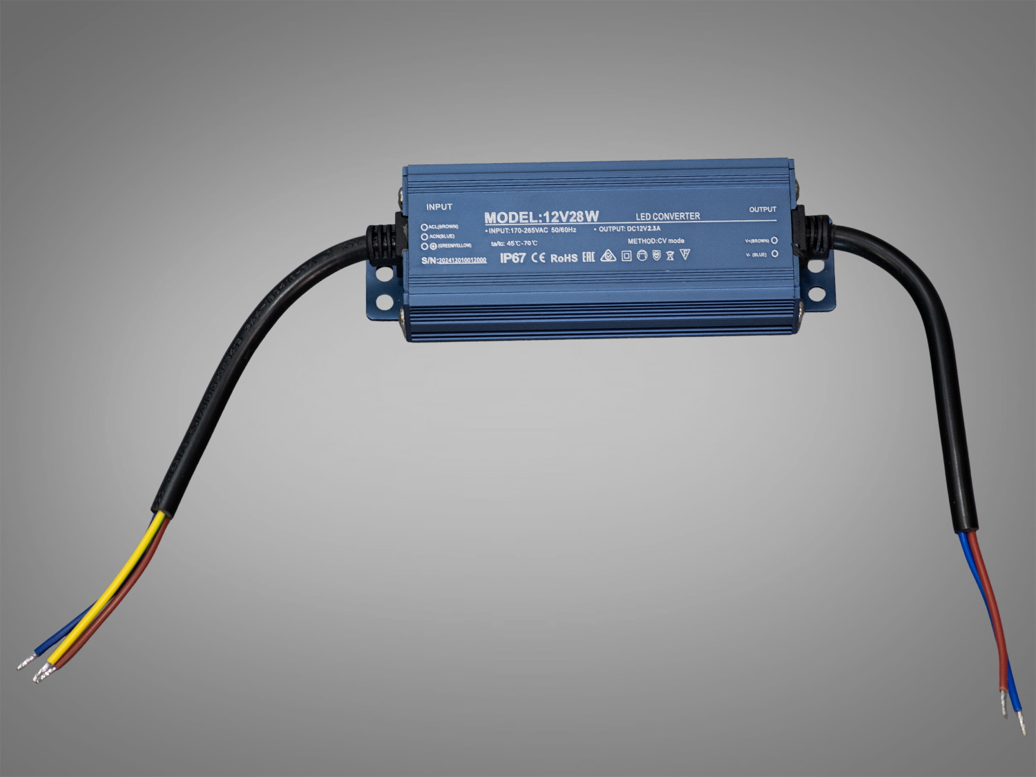 Герметичний блок живлення PPF-PW-IP68-12V-28W, 12В 28Вт