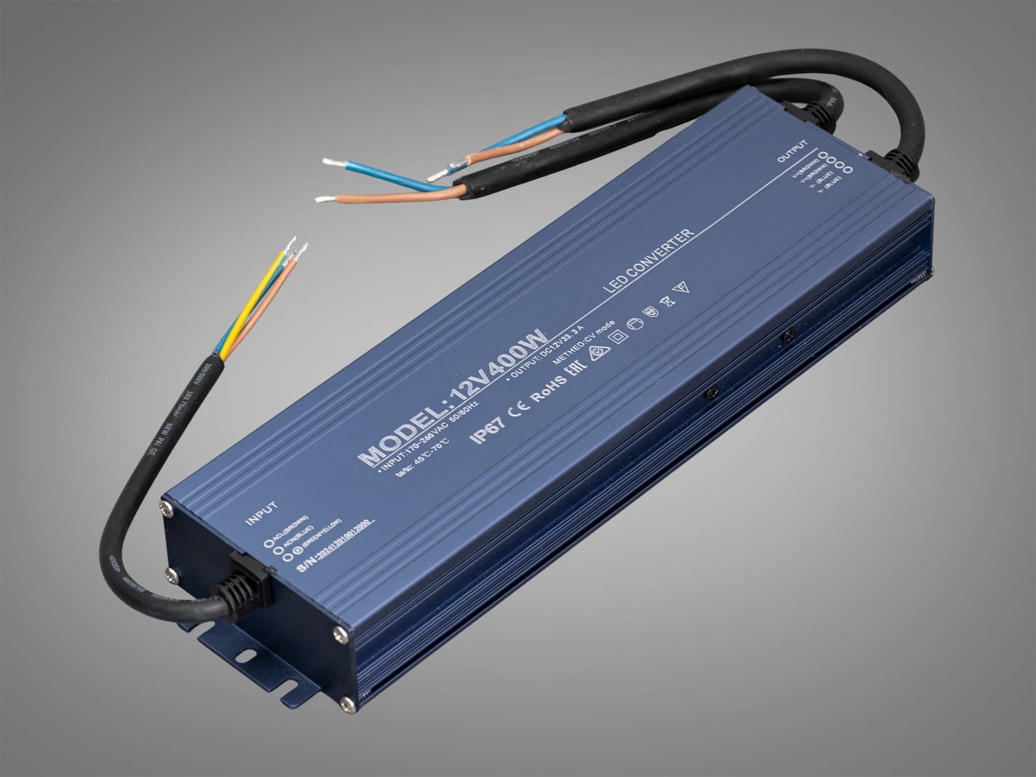 Блок живлення PPF-PW-IP68-12V-400W, 12В 400Вт