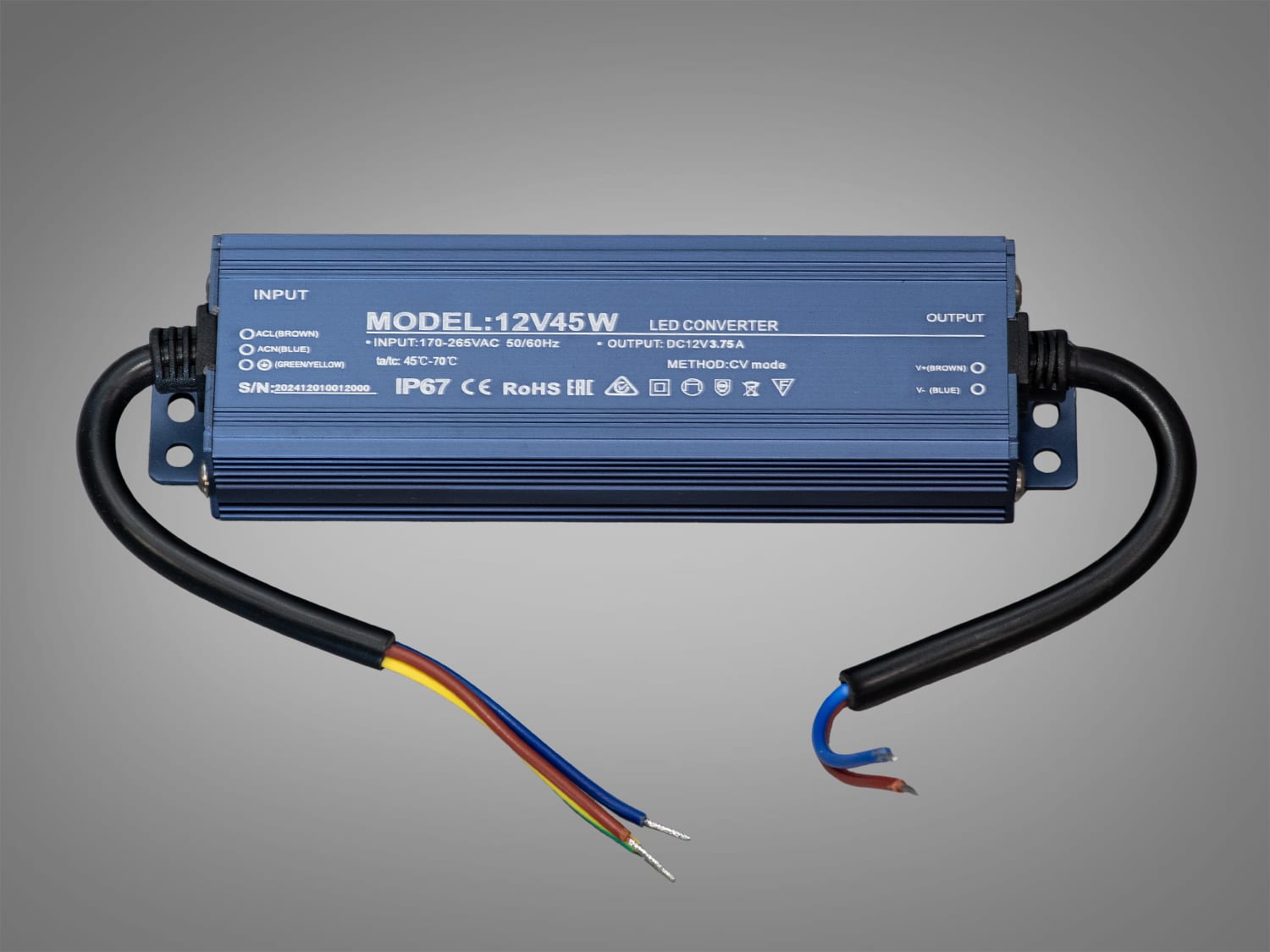 Блок живлення PPF-PW-IP68-12V-45W, 12В 45Вт
