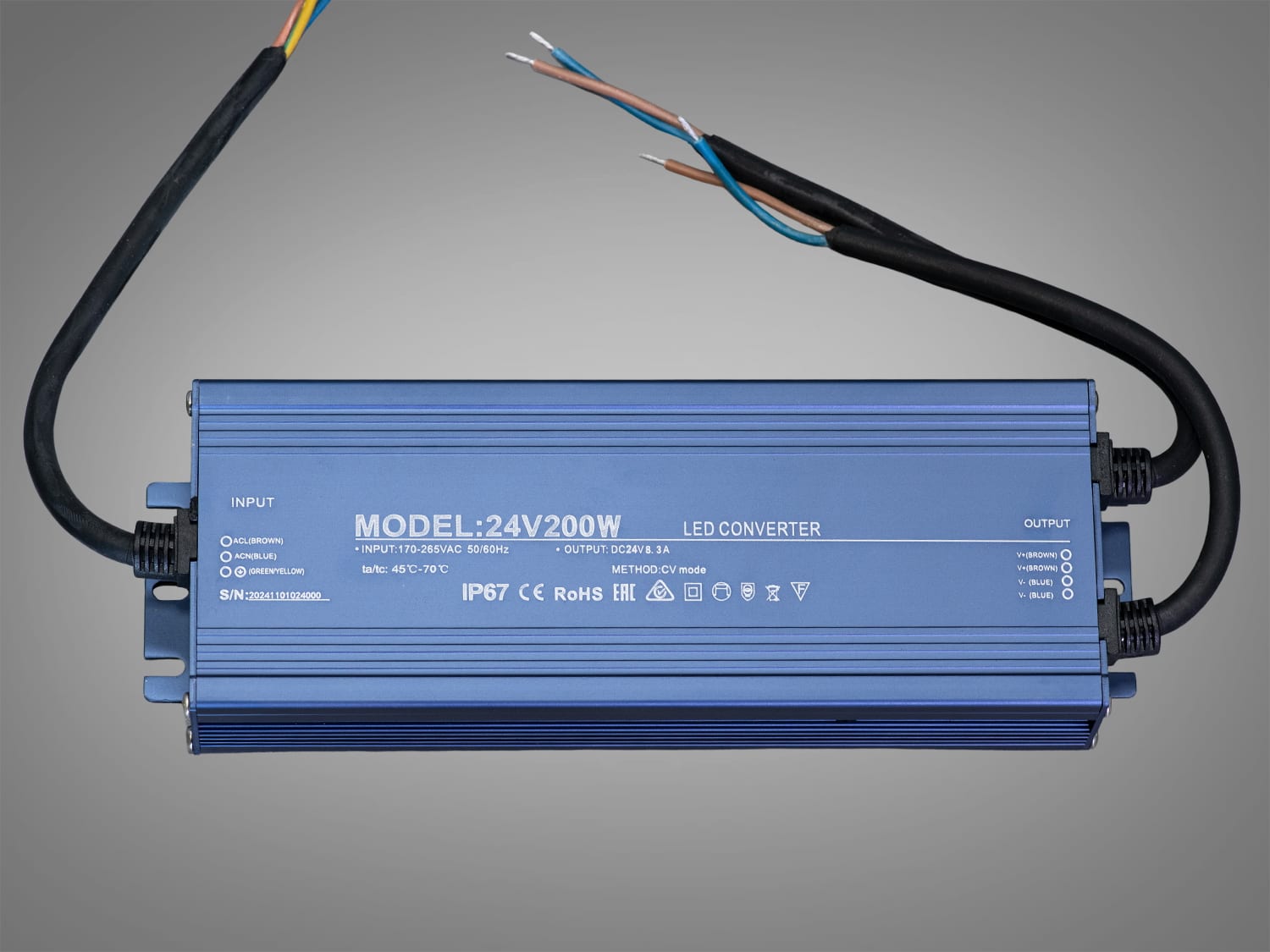 Блок живлення PPF-PW-IP68-24V-200W, 24В 200Вт