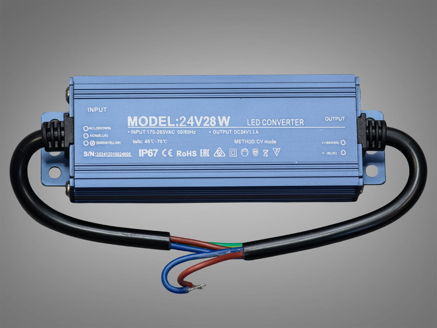 Блок живлення PPF-PW-IP68-24V-28W, 24В 28Вт