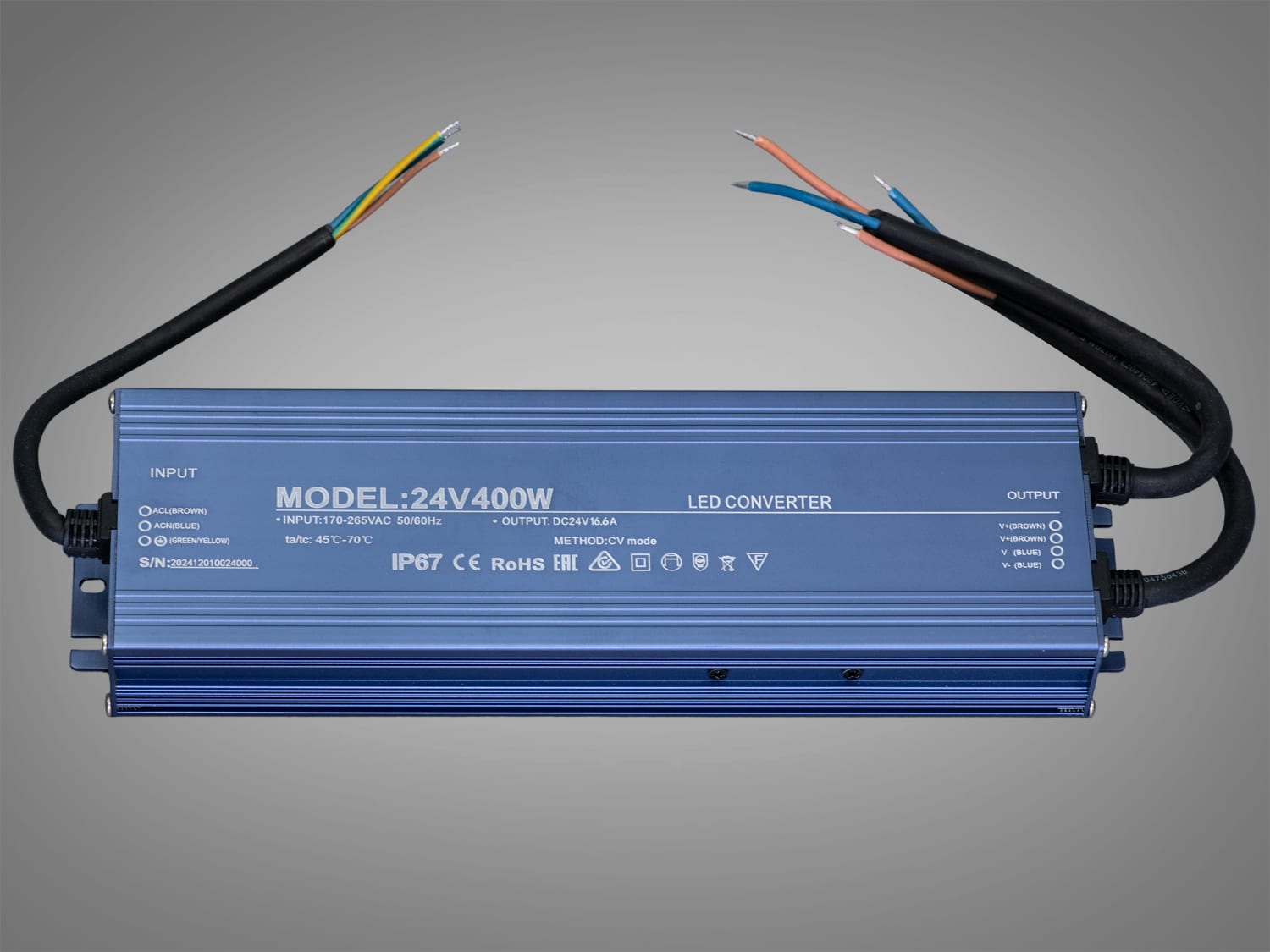 Блок живлення PPF-PW-IP68-24V-400W, 24В 400Вт