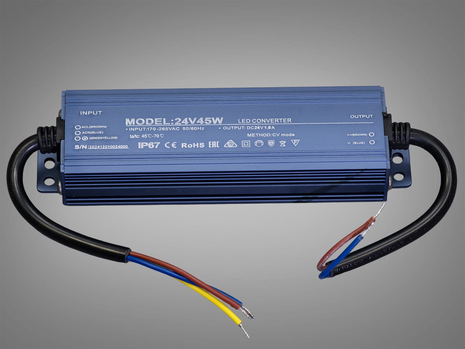 Блок живлення PPF-PW-IP68-24V-45W, 24В 45Вт
