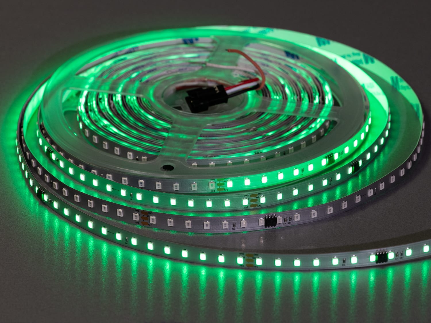 Адресна LED стрічка PWS24-2835-126-GREEN-20-8, зелена
