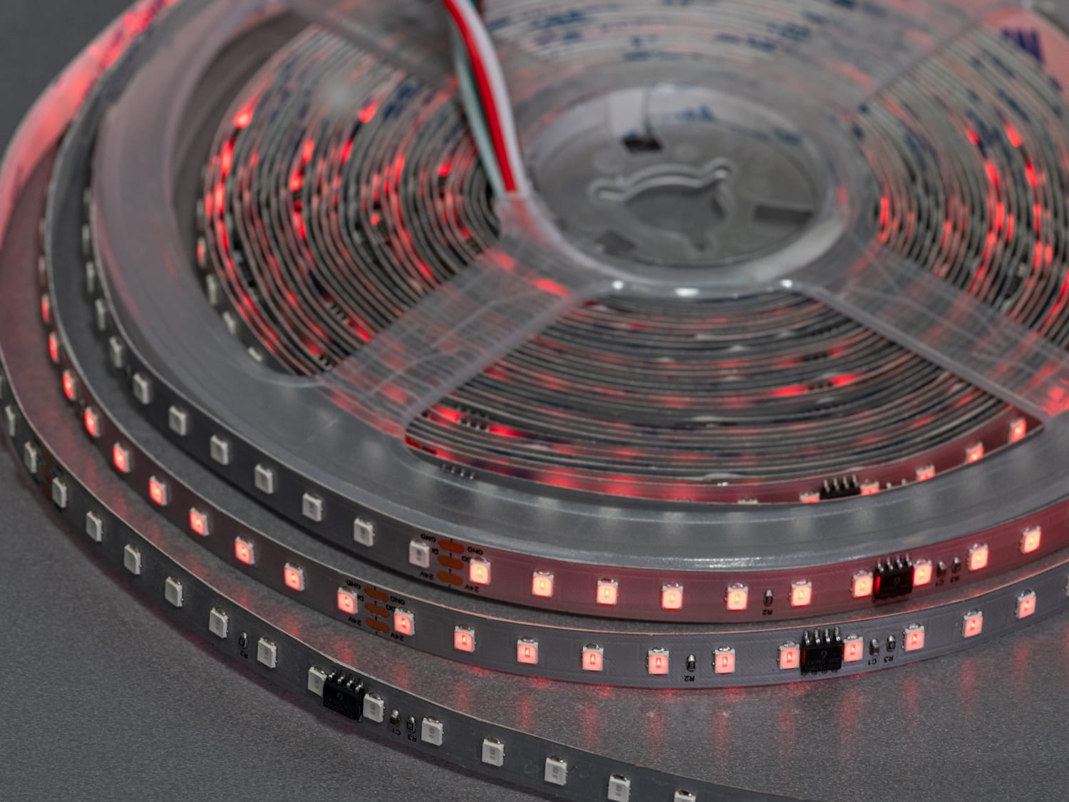 Адресна LED стрічка PWS24-2835-126-RED-20-8, червона
