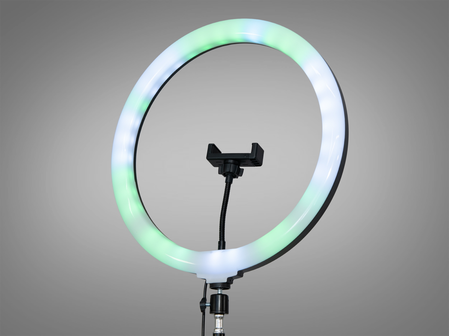 Кільцева селфі-лампа SL-14RGB, чорна
