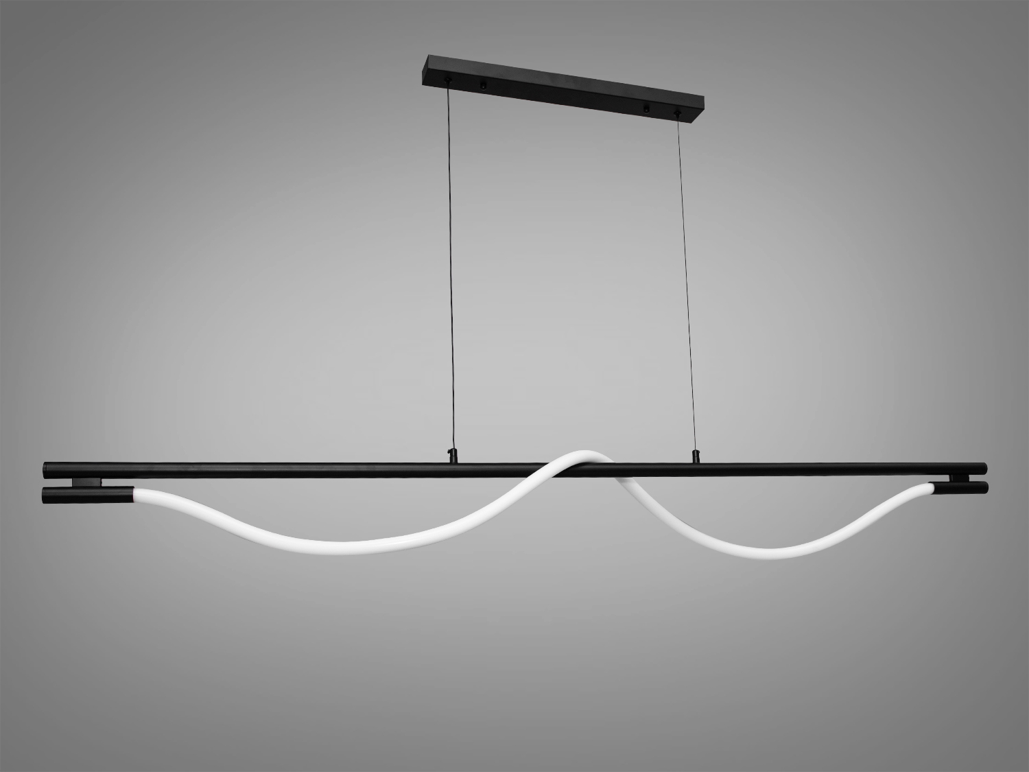 Підвісна LED-люстра SY9609-L1600BK, чорна