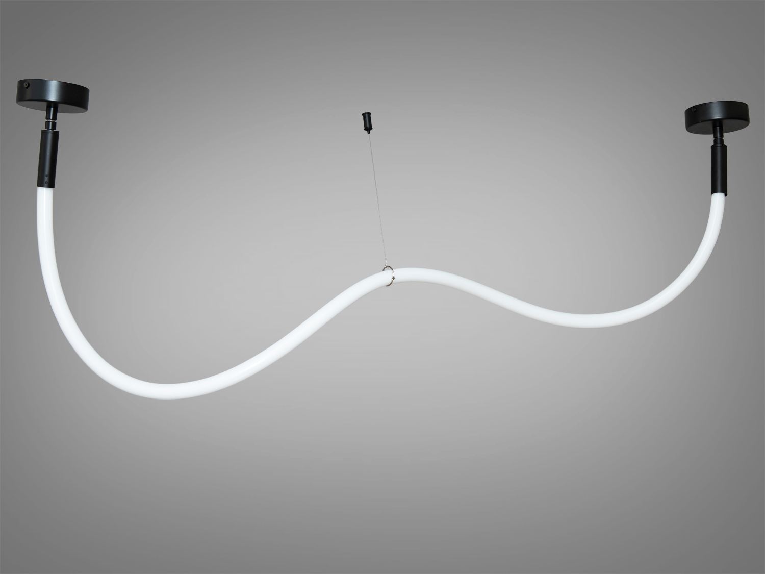 Підвісна LED-люстра SY9610-1500BK, чорна